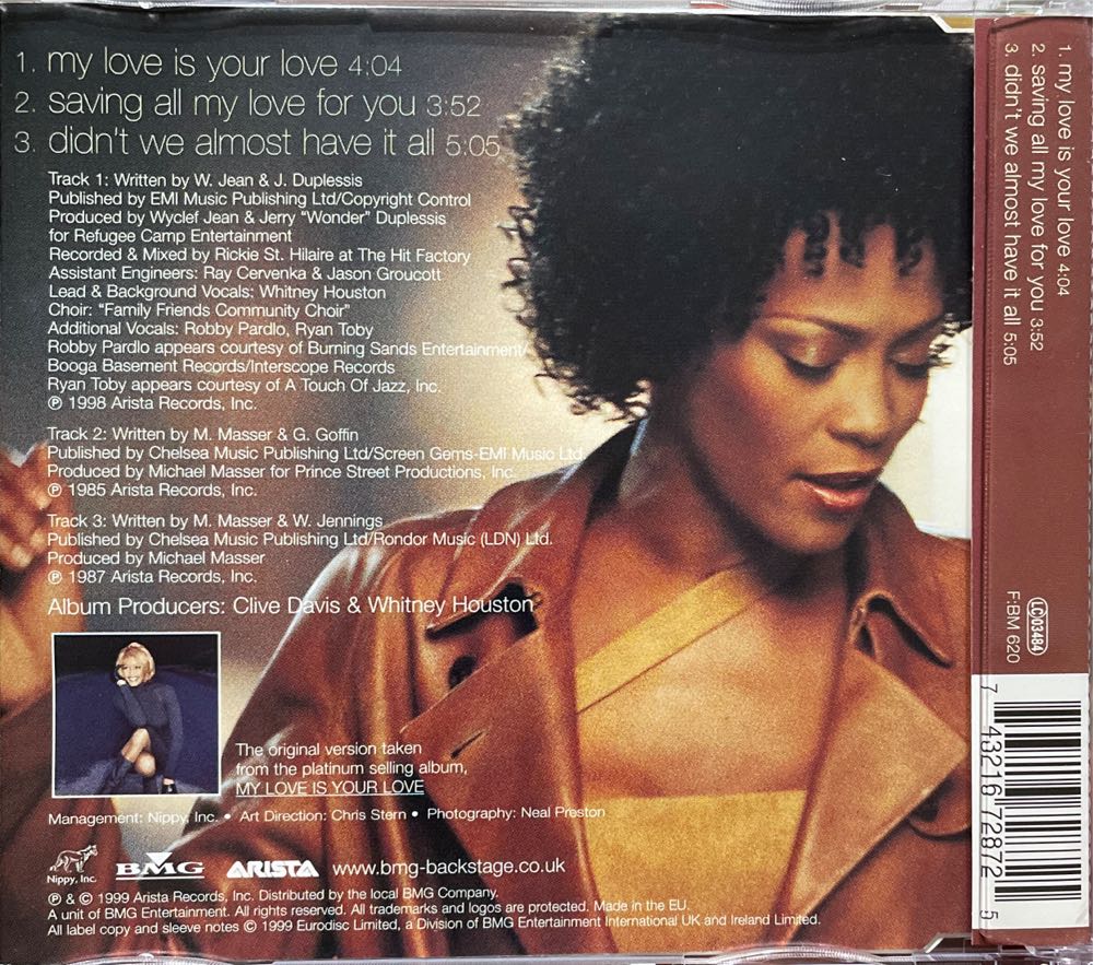 My Love Is Your Love [CD2] - Whitney Houston (CD) music collectible [Barcode 743216728725] - Main Image 2