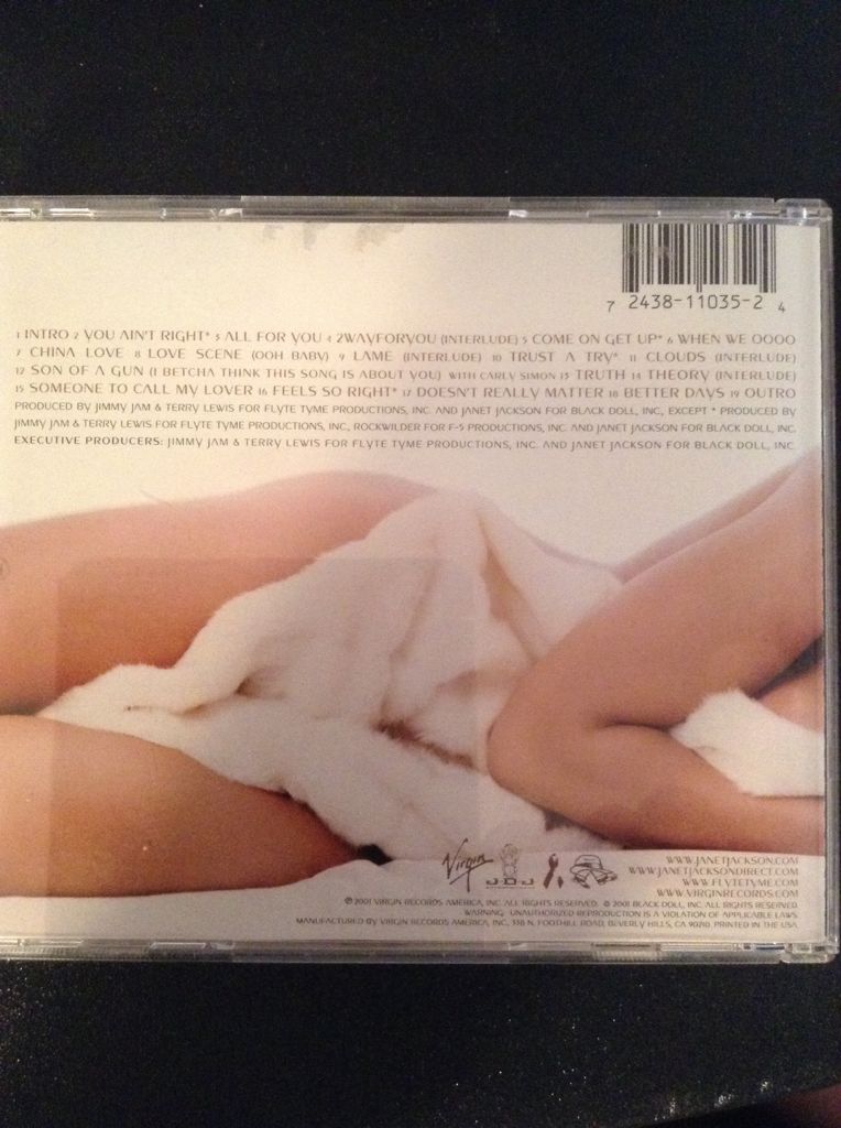 All for You - Janet Jackson (CD) music collectible [Barcode 724381103524] - Main Image 2