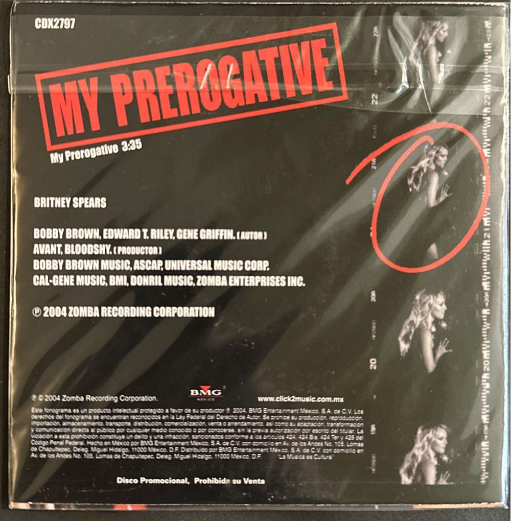 My Prerogative - Britney Spears (CD) music collectible [Barcode 828766525724] - Main Image 2