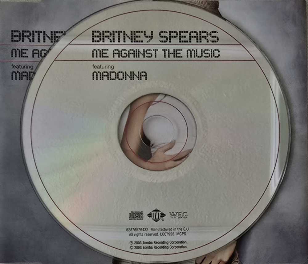 01 - CD Single - Madonna (64) (Britney Spears feat.) - Me Against The Music (Single Pt. 1) - Britney Spears (CD - 18) music collectible [Barcode 828765764322] - Main Image 3
