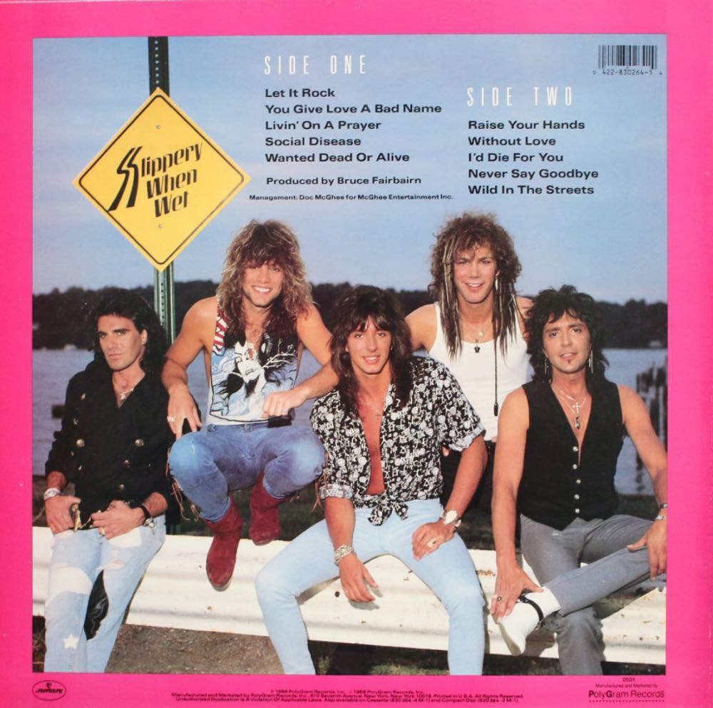 1986 Slippery When Wet - Bon Jovi (12”) music collectible [Barcode 4988011344923] - Main Image 2