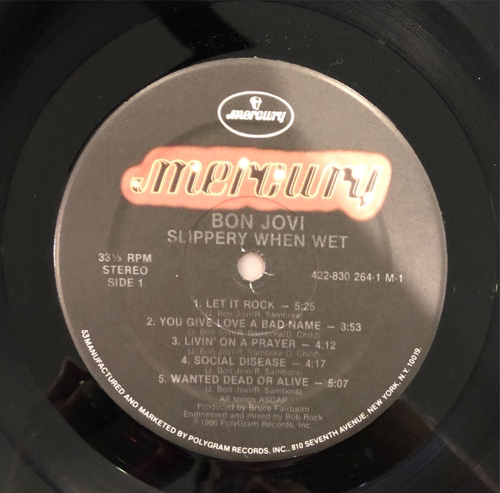 Slippery When Wet - Bon Jovi (12”) music collectible - Main Image 3