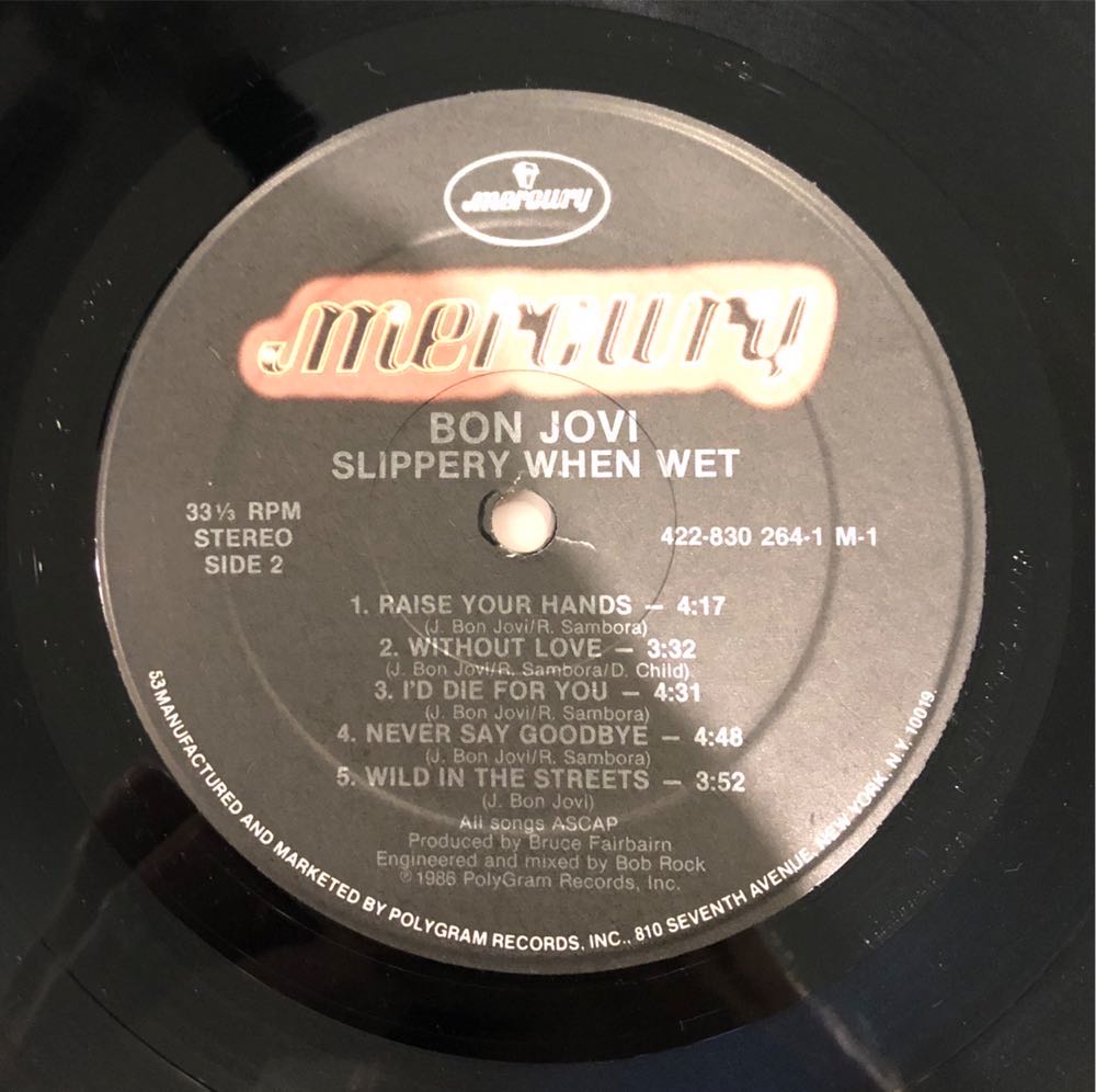 Slippery When Wet - Bon Jovi (12”) music collectible - Main Image 4