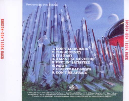 Dont Look Back - Boston (CD - 3347) music collectible [Barcode 074643505024] - Main Image 2