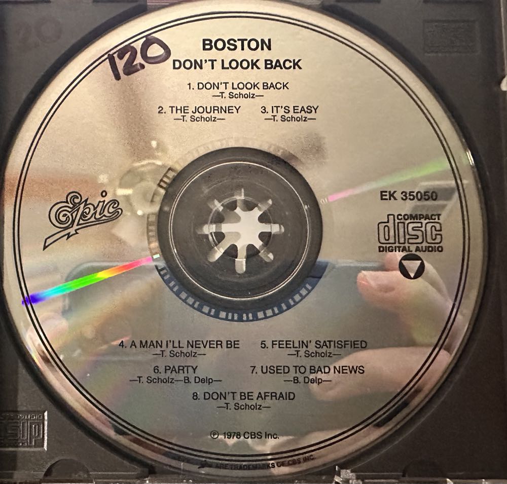 Dont Look Back - Boston (CD - 3347) music collectible [Barcode 074643505024] - Main Image 3