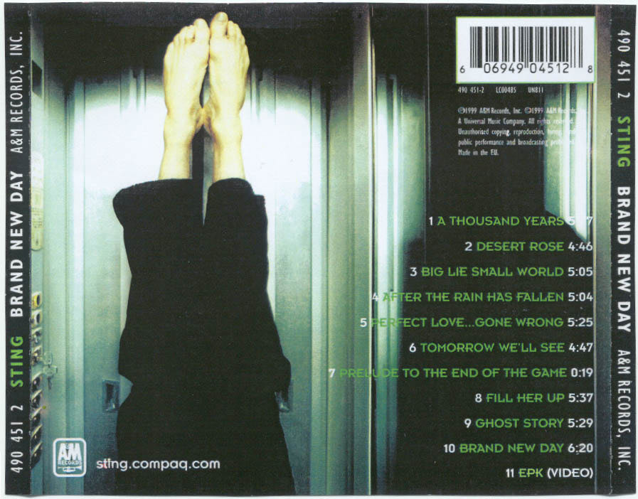 Brand New Day - Sting (CD) music collectible [Barcode 0606949045128] - Main Image 2