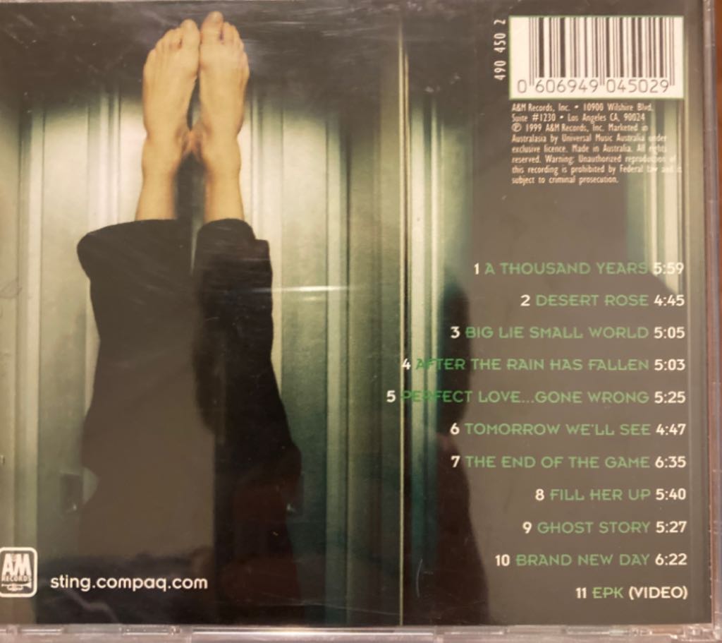 Brand New Day - Sting (CD) music collectible [Barcode 606949045029] - Main Image 2