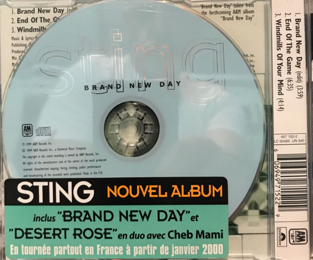 Brand New Day  - Blood Sweat & Tears (CD - 14) music collectible [Barcode 606949715229] - Main Image 2