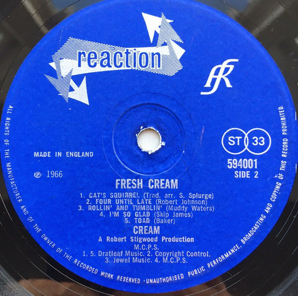 Fresh Cream - Cream (12”) music collectible [Barcode 643346010618] - Main Image 4