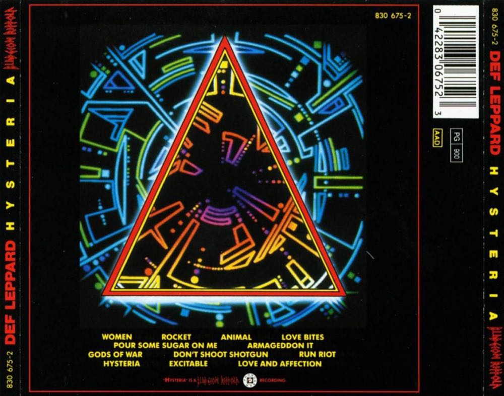 Hysteria - Def Leppard (12” - 6152) music collectible [Barcode 6001210538738] - Main Image 3