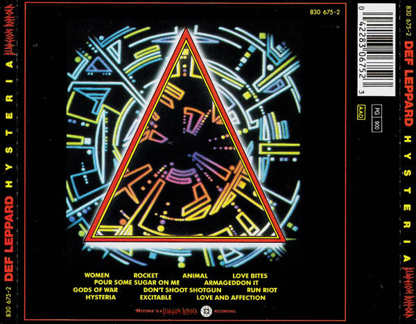 Hysteria - Def Leppard (CD - 62:32) music collectible - Main Image 2