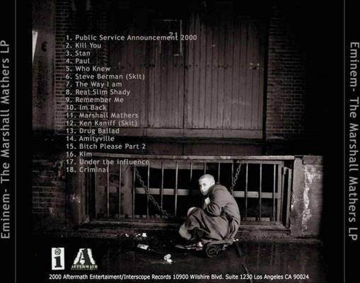The Marshall Mathers LP - Eminem (CD - 70) music collectible [Barcode 606949062927] - Main Image 2