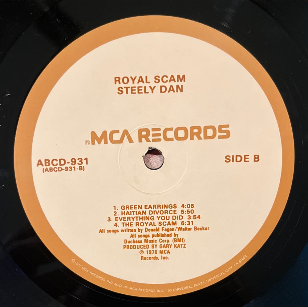 The Royal Scam - Steely Dan (12”) music collectible - Main Image 4