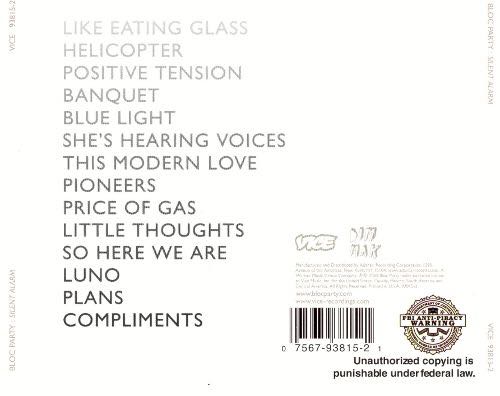 Silent Alarm - Bloc Party (CD - 5035) music collectible [Barcode 075679381521] - Main Image 2