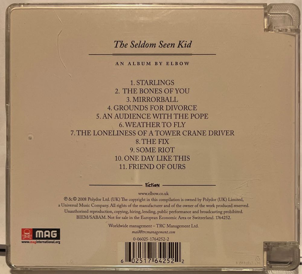 The Seldom Seen Kid - Elbow (CD - 55) music collectible [Barcode 602517642522] - Main Image 2