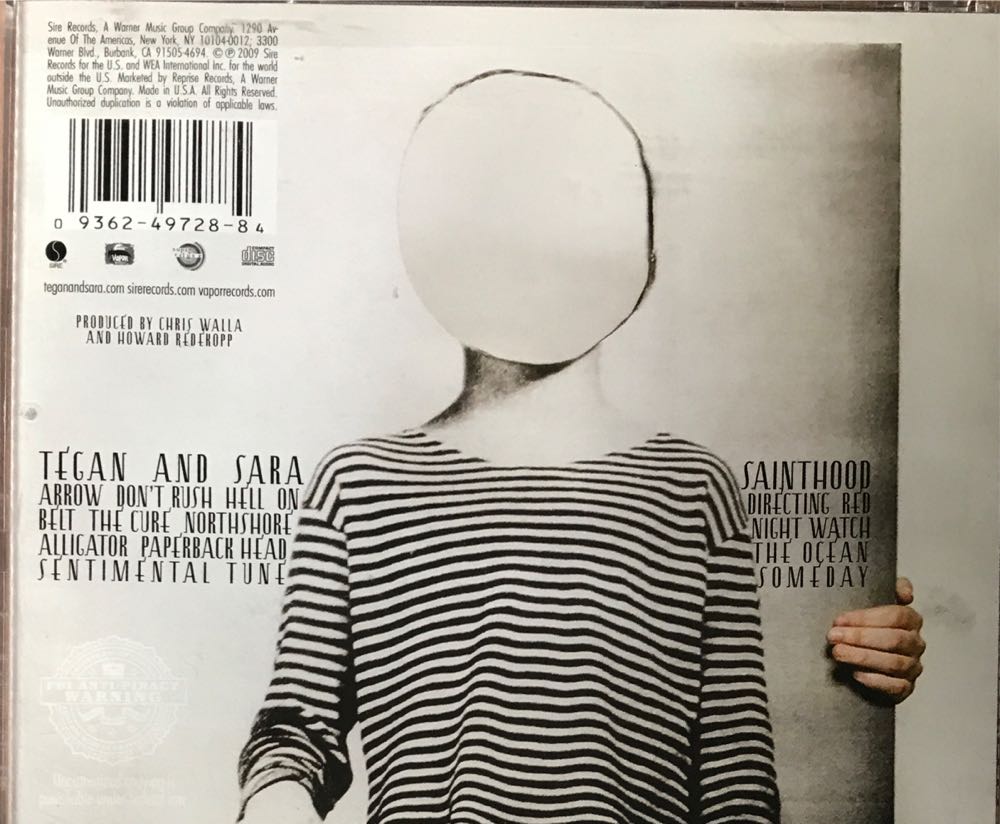 Sainthood - Tegan And Sara (CD - 40) music collectible [Barcode 093624972884] - Main Image 2