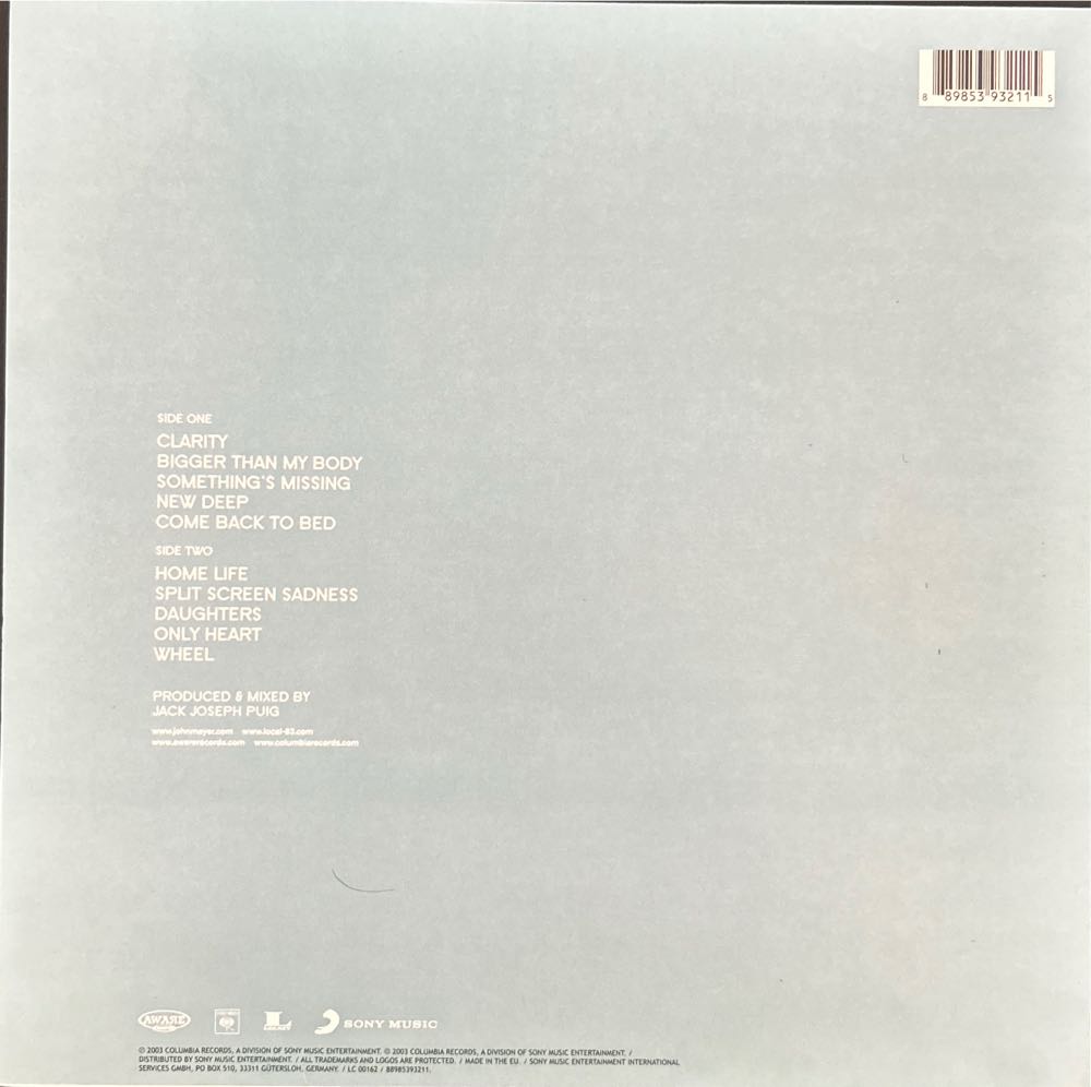 Heavier Things - John Mayer (12”) music collectible [Barcode 889853932115] - Main Image 2