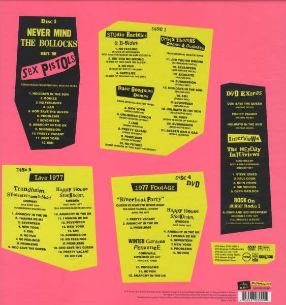 Never Mind The Bollocks - Sex Pistols (CD) music collectible [Barcode 4988006858428] - Main Image 2