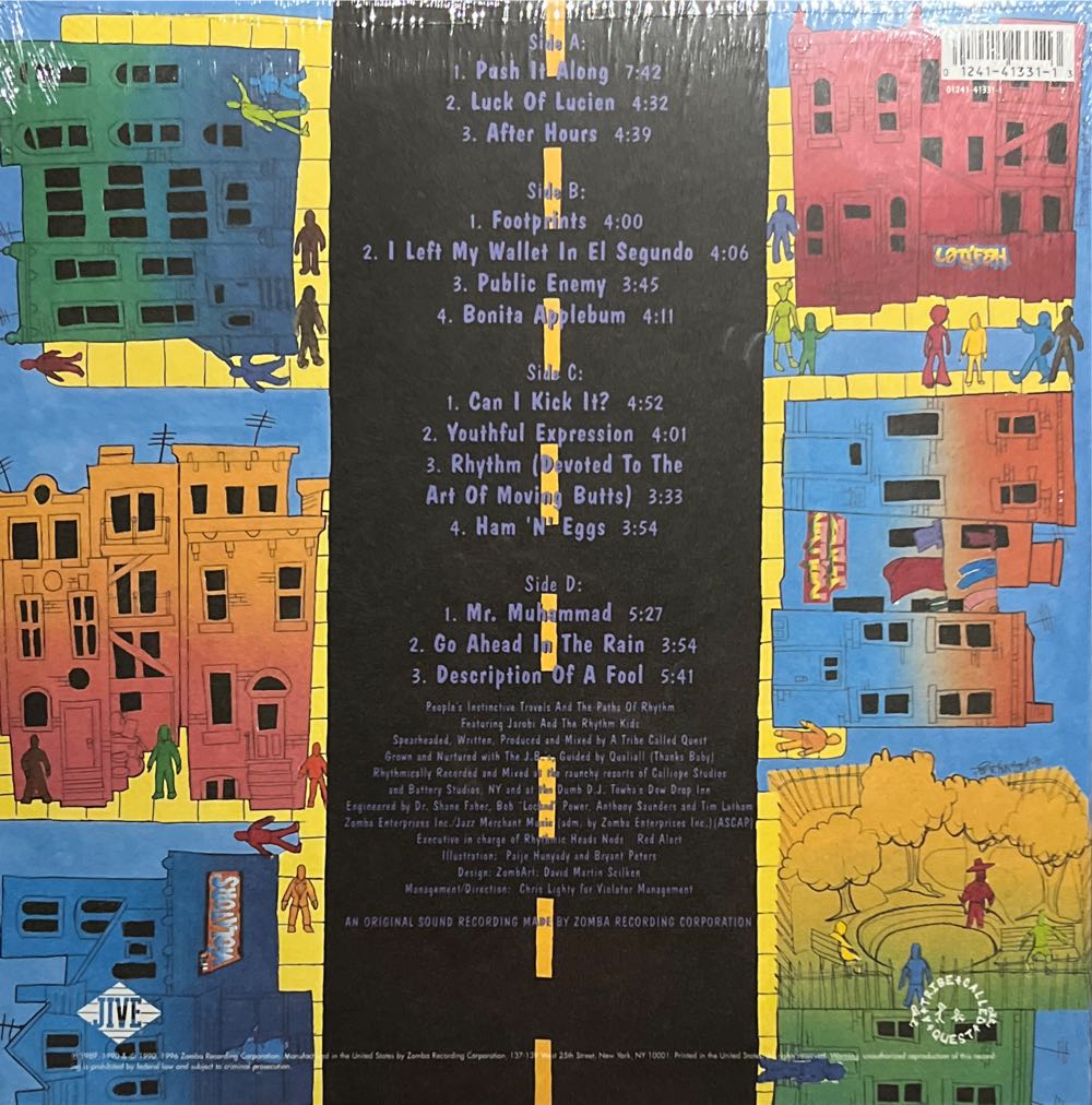 Peoples Instinctive Travels and the Paths of Rhythm - A Tribe Called Quest (12”) music collectible [Barcode 012414133113] - Main Image 2