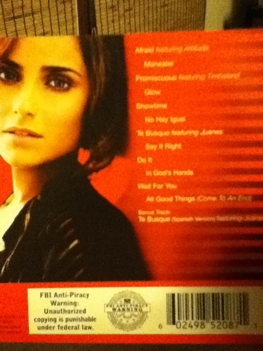 Loose - Nelly Fertado (CD - 54) music collectible [Barcode 602498520871] - Main Image 2