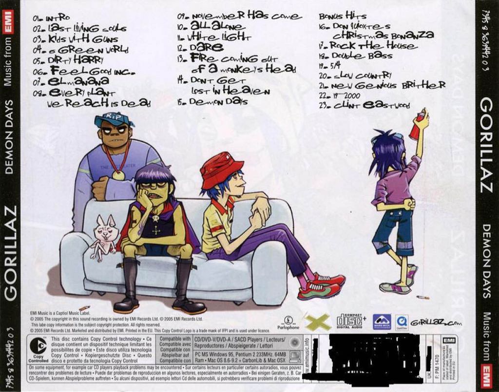 Demon Days Limited Edition - Gorillaz (CD) music collectible [Barcode 724347440700] - Main Image 2