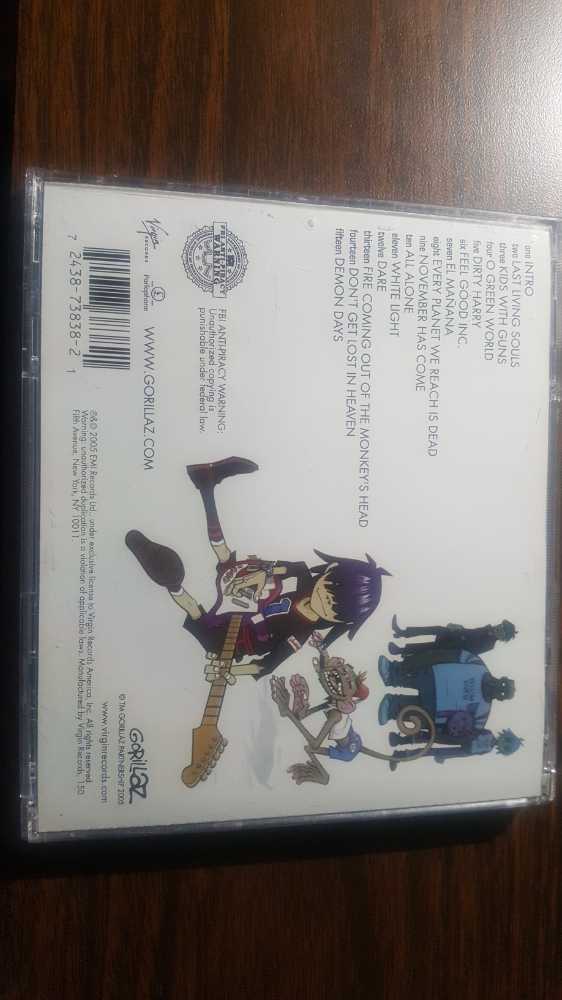 Demon Days - Gorillaz (CD - 50) music collectible [Barcode 724387383821] - Main Image 3