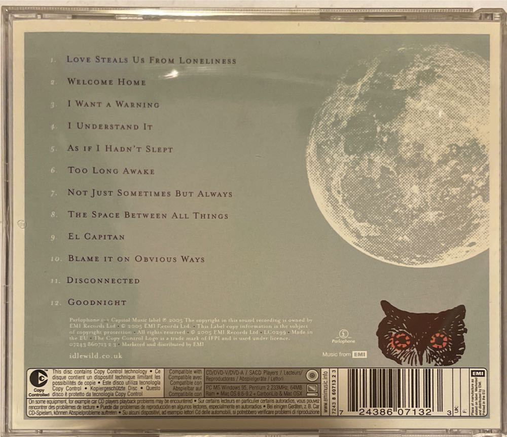 Warnings/Promises - Idlewild (CD - 48) music collectible [Barcode 724386071323] - Main Image 2