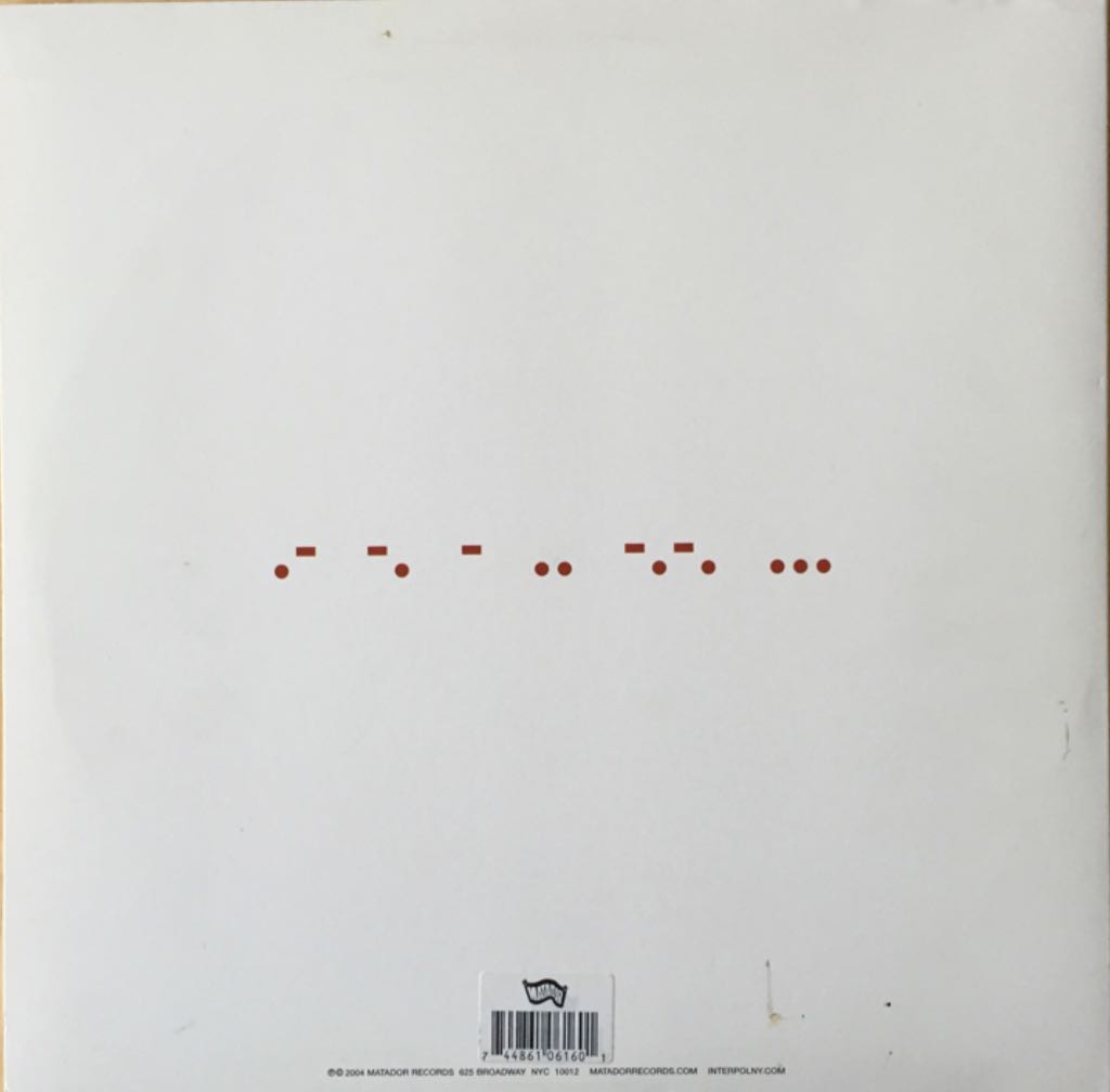 Antics - Interpol (12”) music collectible [Barcode 744861061601] - Main Image 2