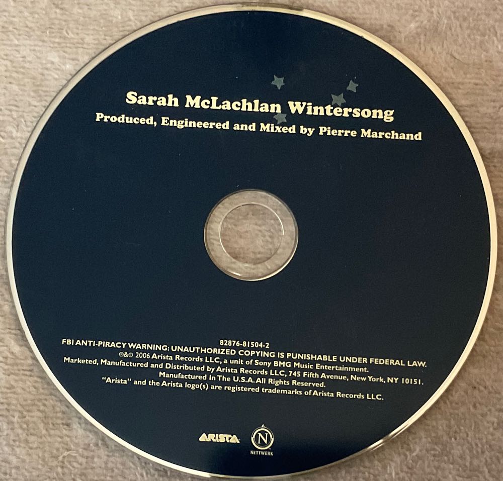 Wintersong (MP3) - McLachlan, Sarah (CD) music collectible [Barcode 061003068787] - Main Image 2
