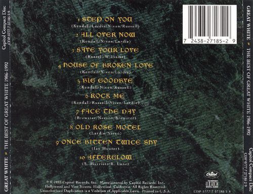 The Best Of Great White 1986-1992 - Great White (CD) music collectible - Main Image 2