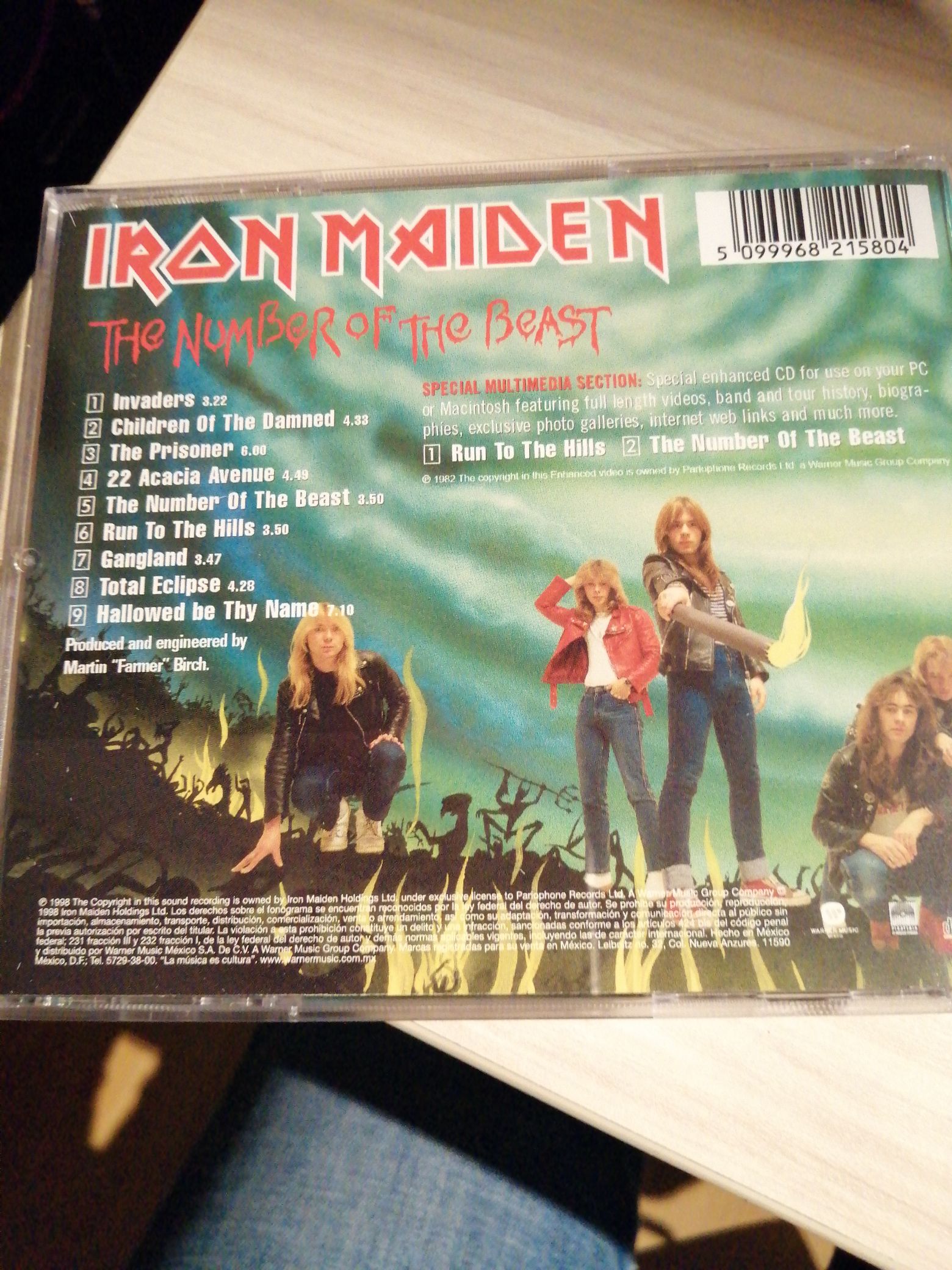 The Number Of The Beast - Iron Maiden (FLAC) music collectible [Barcode 5099968215804] - Main Image 2