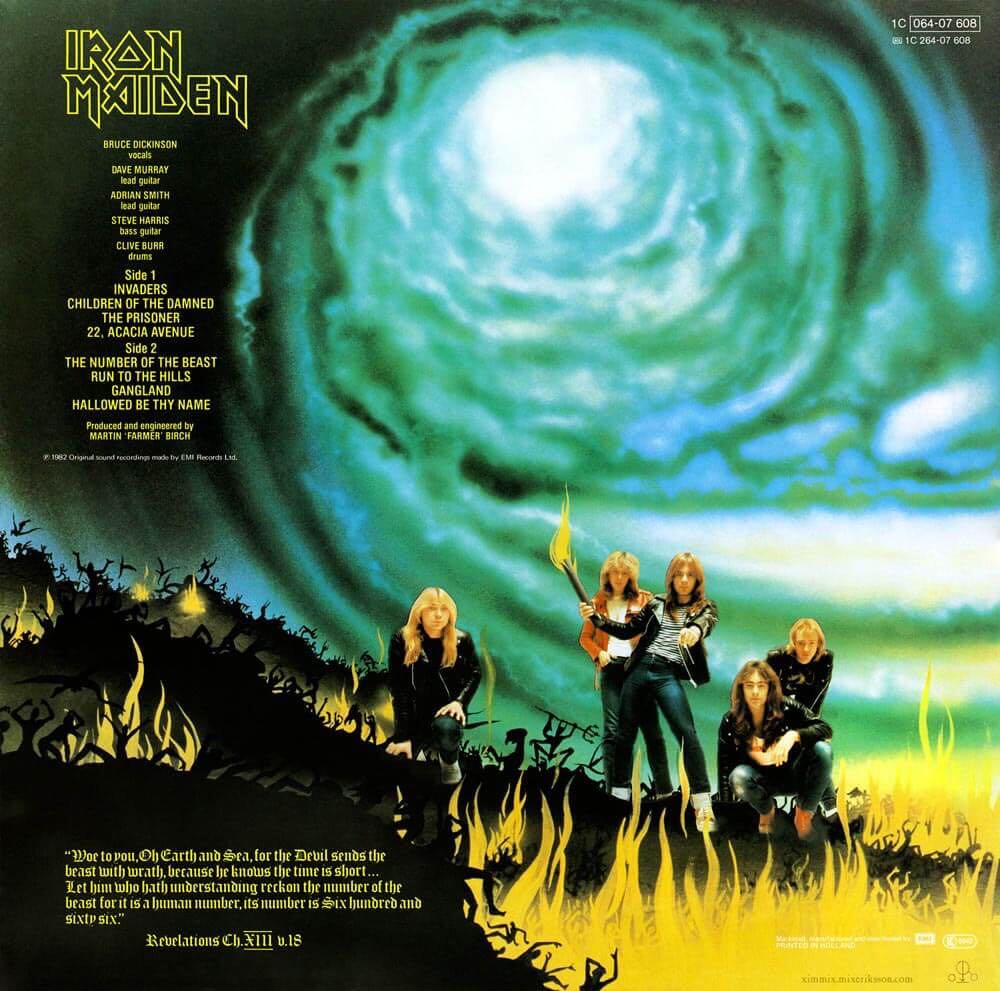 Iron Maiden (03) - The Number Of The Beast - Iron Maiden (12” - 40) music collectible - Main Image 2