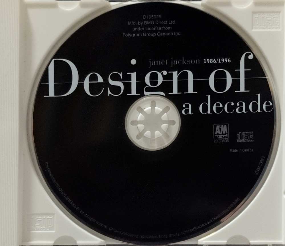 Design Of A Decade - Janet Jackson (CD - 76) music collectible - Main Image 4