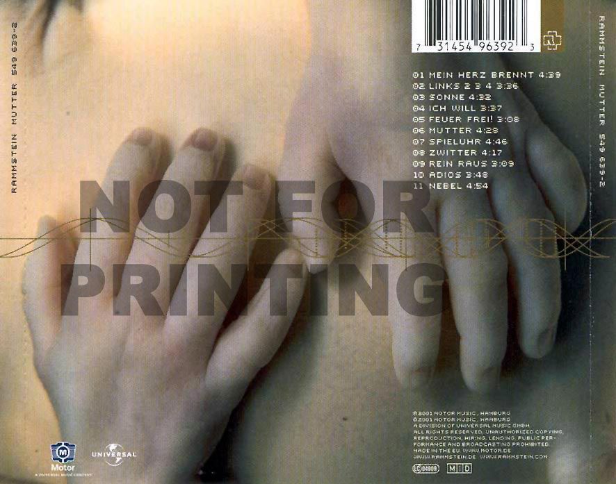 Mutter - Rammstein music collectible - Main Image 2