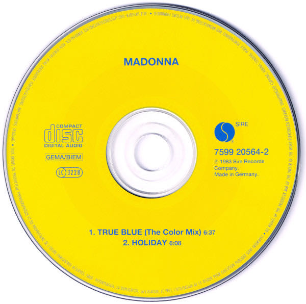 01 - CD Single - Madonna (15) - True Blue - Madonna (CD - 13) music collectible [Barcode 075992056427] - Main Image 3