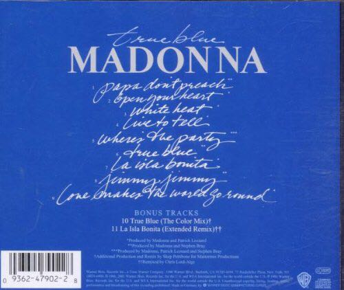True Blue - Madonna (12”) music collectible - Main Image 2