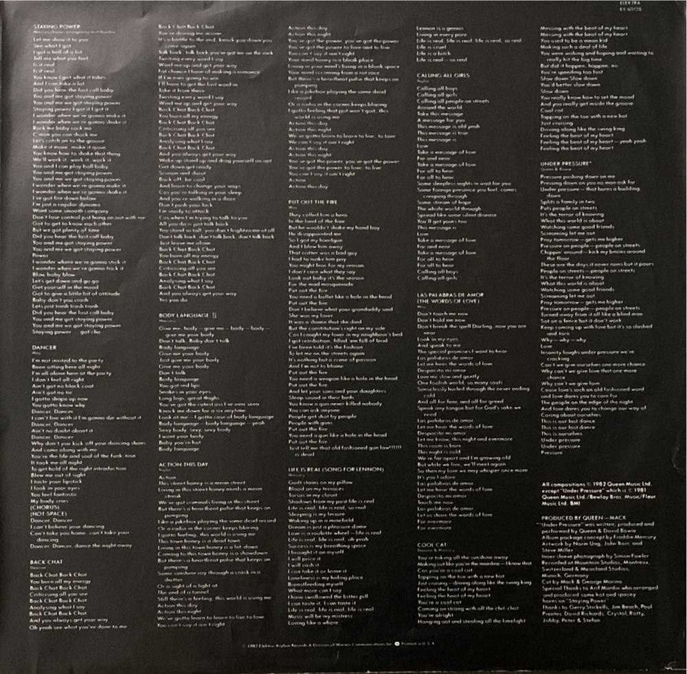 Hot Space - Queen (12” - 44) music collectible - Main Image 4