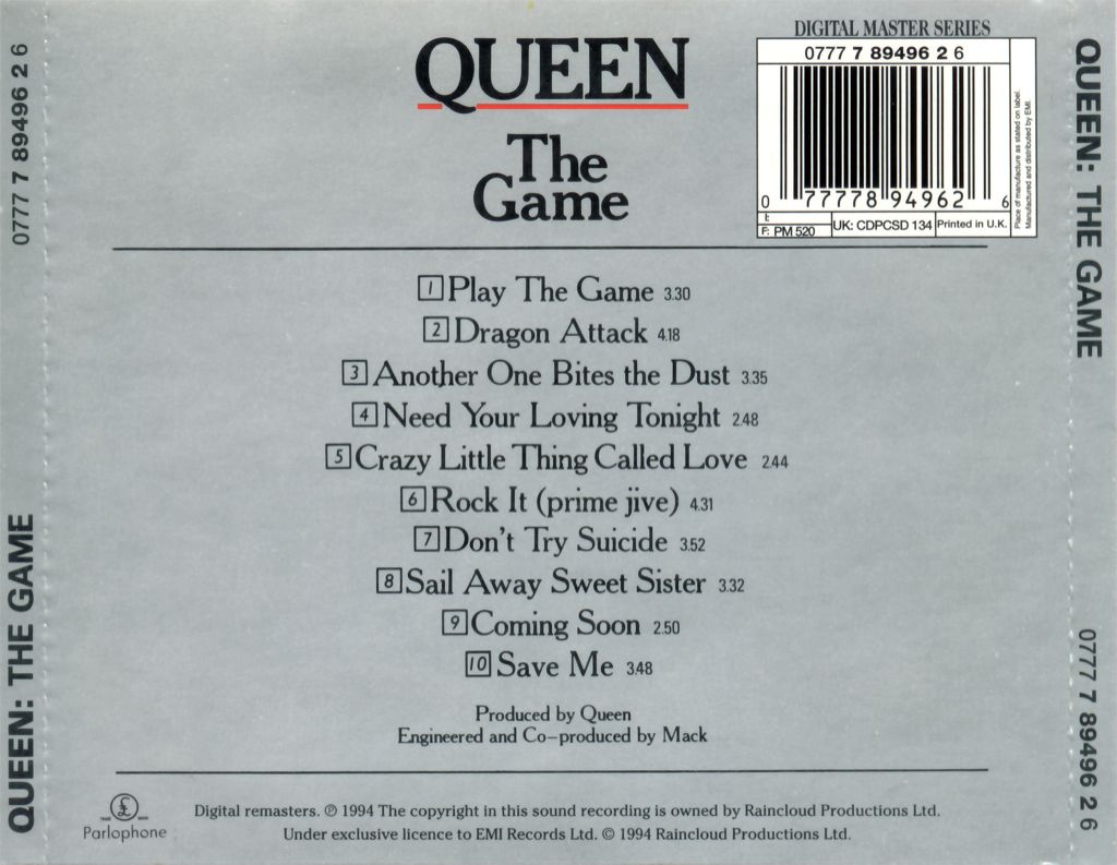 game, The - Queen (12”) music collectible [Barcode 077778949626] - Main Image 2