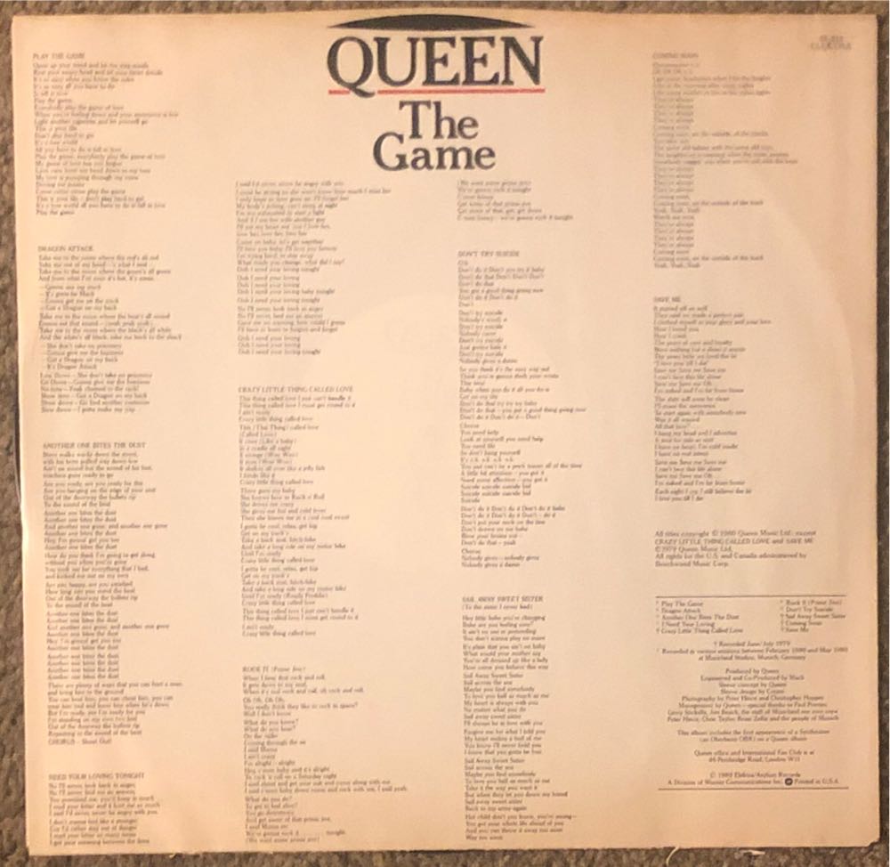 The Game - Queen (12” - 36) music collectible - Main Image 3
