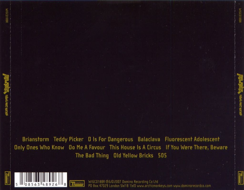 Favourite Worst Nightmare - Arctic Monkeys (CD) music collectible [Barcode 5034202018841] - Main Image 2