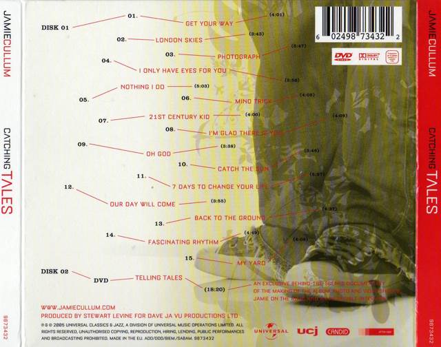 Catching Tales - Jamie Cullum (CD - 60) music collectible [Barcode 602498738252] - Main Image 2