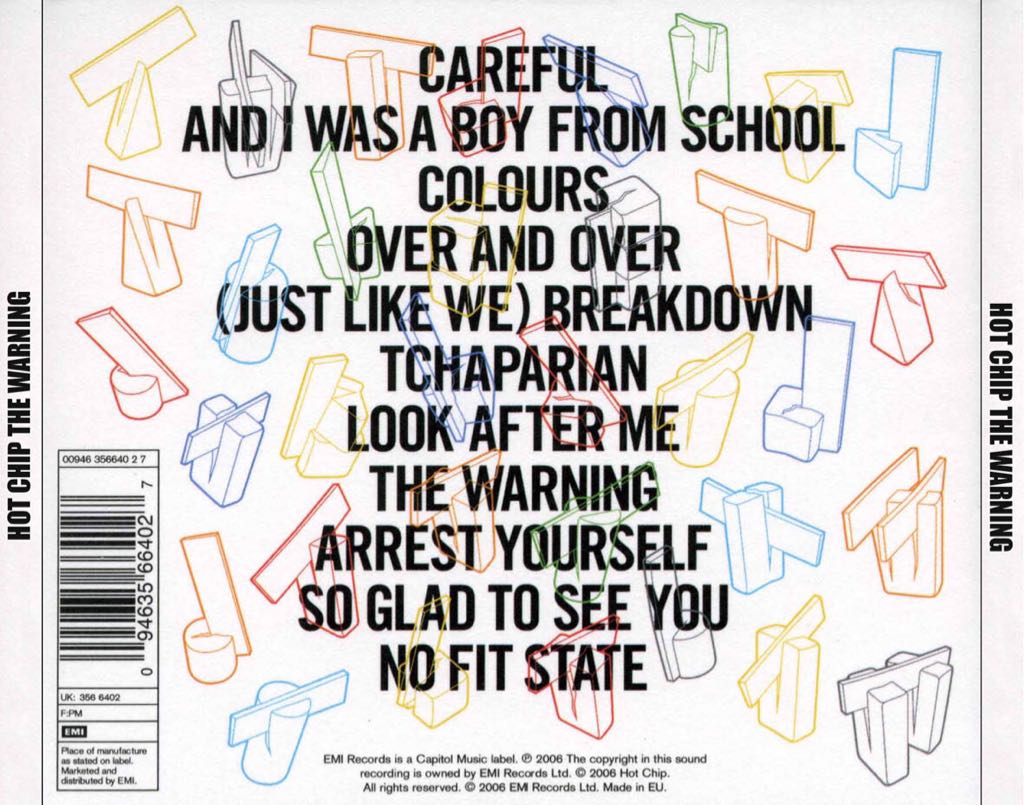 The Warning - Hot Chip (CD) music collectible [Barcode 094636281421] - Main Image 2