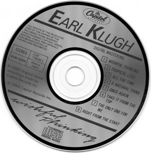 Wishful Thinking - Klugh, Earl (CD - 36) music collectible [Barcode 07777460302] - Main Image 4