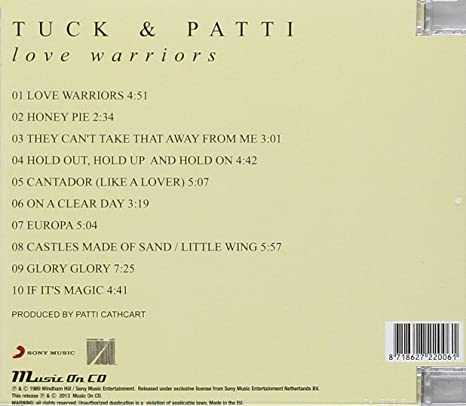 Love Warriors - Tuck & Patti (CD - 47) music collectible [Barcode 019341011613] - Main Image 2