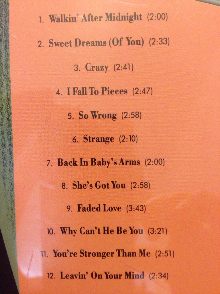 Live At The Opry - Cline, Patsy (CD - 34) music collectible [Barcode 076742214227] - Main Image 2