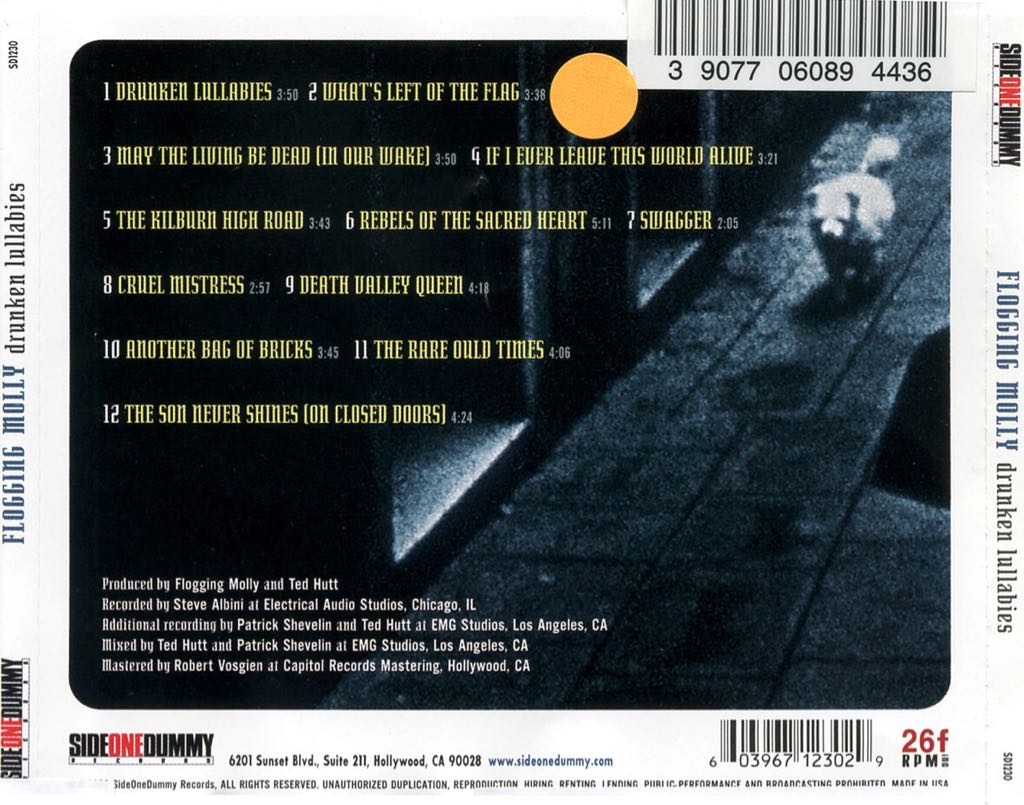 Drunken Lullabies - Flogging Molly (CD) music collectible [Barcode 7391946115228] - Main Image 2