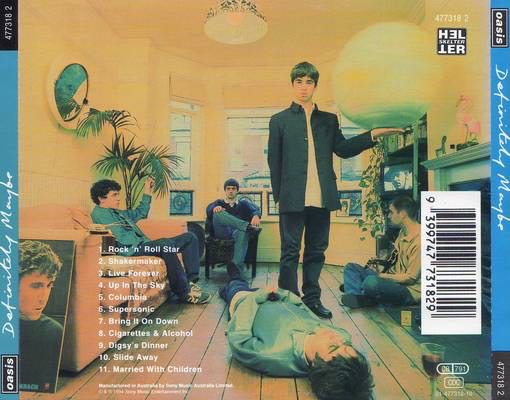 Definitely Maybe - Oasis (CD) music collectible [Barcode 5017556601693] - Main Image 2