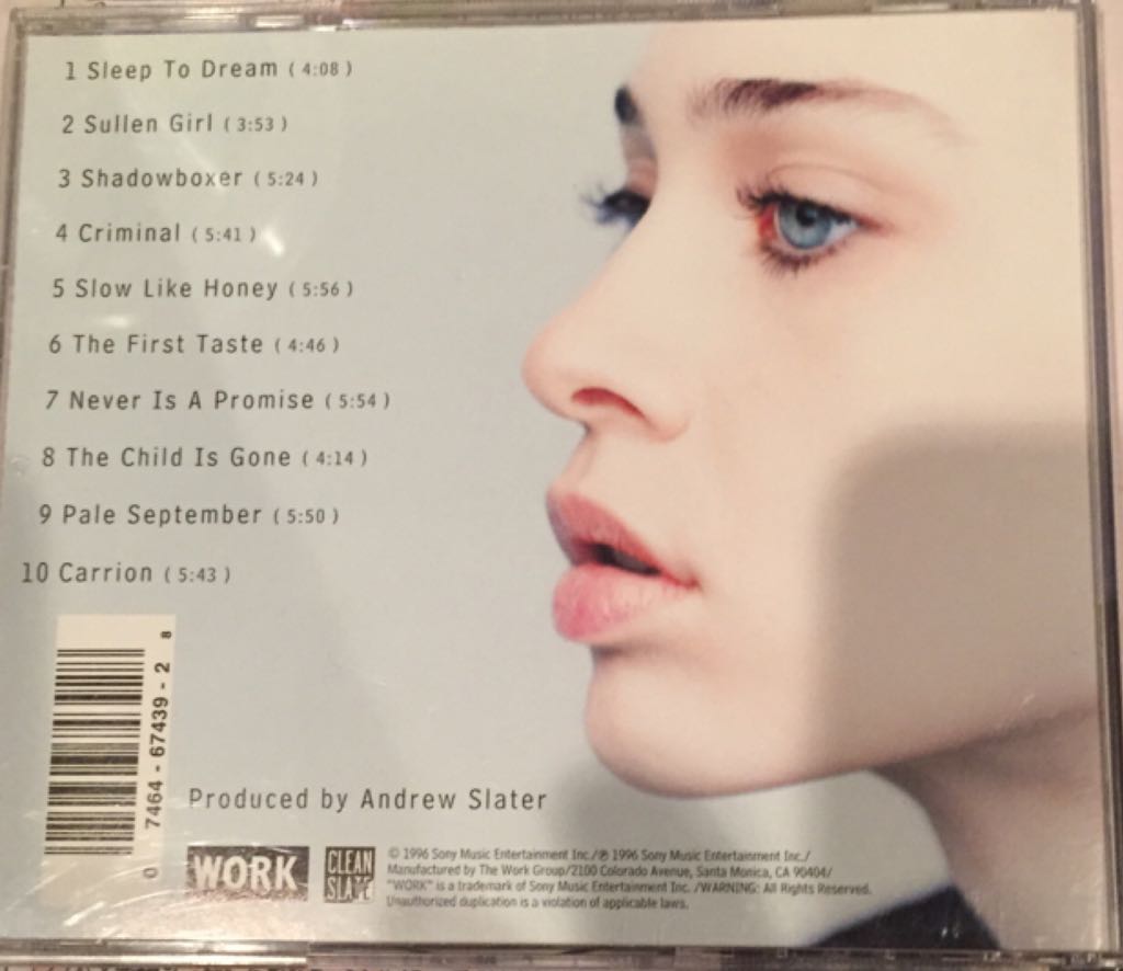 Tidal - Apple, Fiona (CD - 51) music collectible [Barcode 074646743928] - Main Image 2