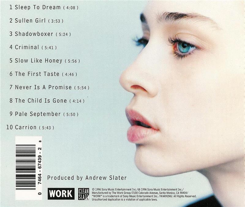 Tidal - Fiona Apple (CD) music collectible [Barcode 9399700016697] - Main Image 2