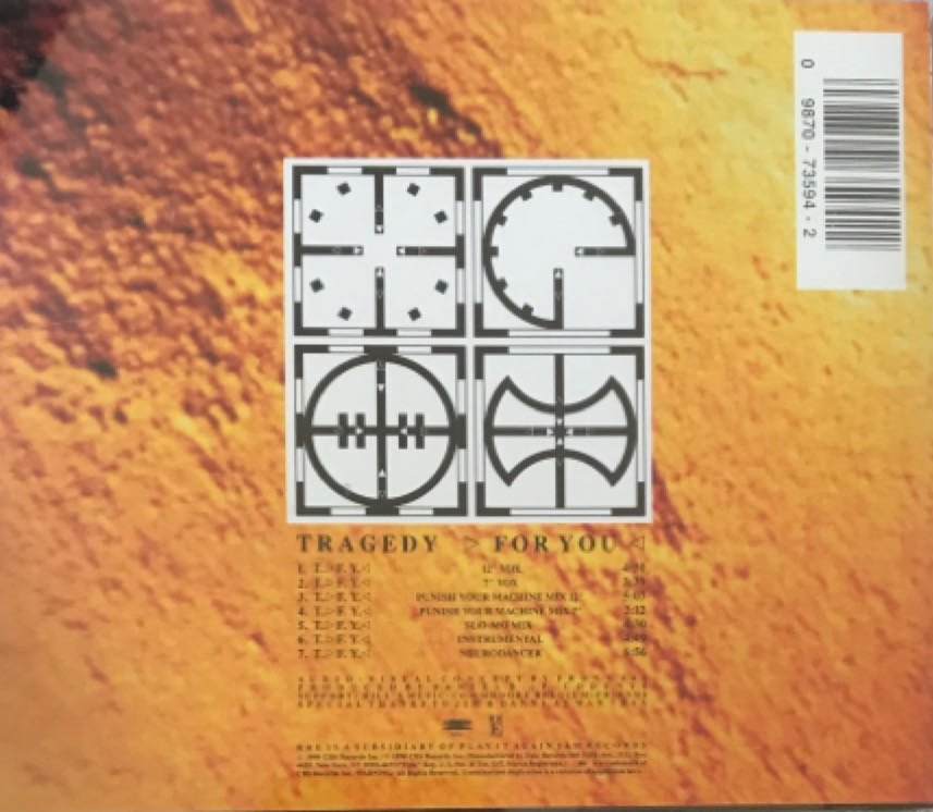 Tragedy For You - Front 242 (CD) music collectible [Barcode 098707359422] - Main Image 2